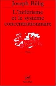 Tapa de L' hitlérisme et le système concentrationnaire