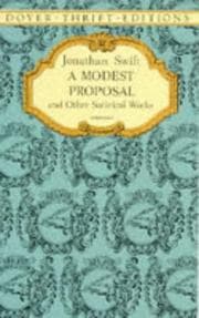 Tapa de A modest proposal and other satirical works