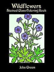 Tapa de Wildflowers Stained Glass Coloring Book