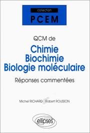 Tapa de QCM de chimie, biochimie, biologie moléculaire