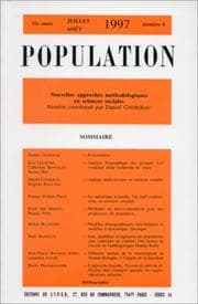 Tapa de Population. Nouvelles approches méthodologiques en sciences sociales