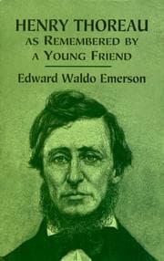 Tapa de Henry Thoreau as remembered by a young friend