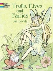 Tapa de Trolls, Elves and Fairies Coloring Book
