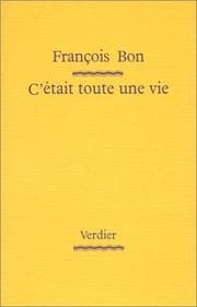 Tapa de C'était toute une vie