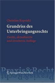 Tapa de Grundriss des Unterbringungsrechts