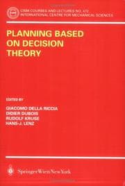 Tapa de Planning Based on Decision Theory