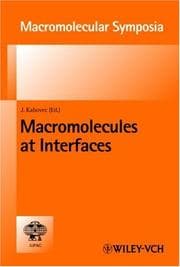 Tapa de Macromolecules at Interfaces