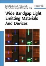 Tapa de Wide bandgap light emitting materials and devices