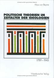 Tapa de Politische Theorien im Zeitalter der Ideologien: 1789 - 1945