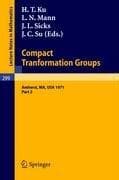 Tapa de Proceedings of the Second Conference on Compact Tranformation Groups. University of Massachusetts, Amherst, 1971