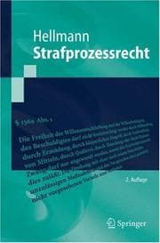 Tapa de Strafprozessrecht