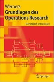 Tapa de Grundlagen des Operations Research