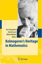 Tapa de Kolmogorov's heritage in mathematics