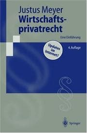 Tapa de Wirtschaftsprivatrecht. Eine Einführung