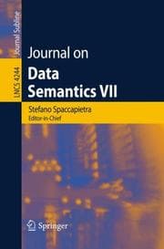 Tapa de Journal on Data Semantics VII