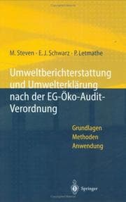 Tapa de Umweltberichterstattung und Umwelterklärung Nach der EG-Ökoaudit-Verordnung