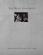Tapa de Salzburger Festspiele 1992 bis 2001. Zwei Bände