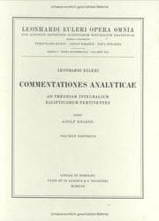 Tapa de Commentationes analyticae ad theoriam integralium ellipticorum pertinentes 2nd part