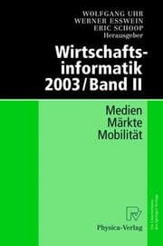 Tapa de Wirtschaftsinformatik 2003/Band II