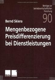 Tapa de Mengenbezogene Preisdifferenzierung bei Dienstleistungen