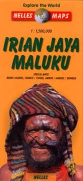 Tapa de Nelles Irian Jaya - Maluku Travel Map