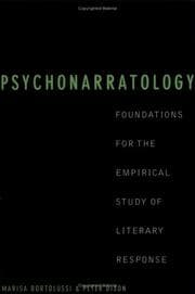 Tapa de Psychonarratology