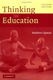 Tapa de Thinking in education