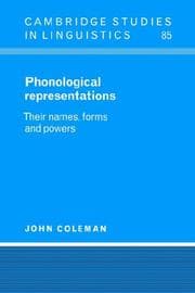 Tapa de Phonological Representations
