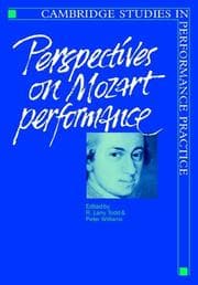 Tapa de Perspectives on Mozart Performance