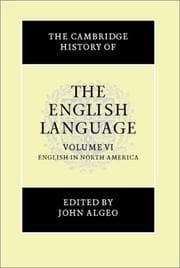 Tapa de The Cambridge History of the English Language, Vol. 6