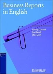 Tapa de Business reports in English