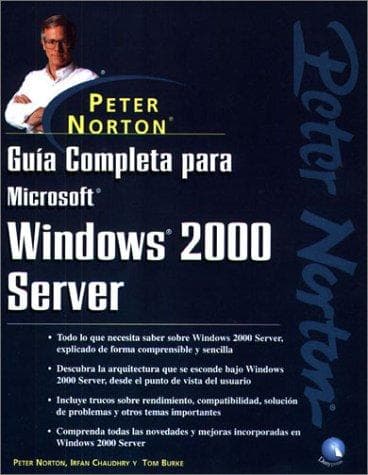 Tapa de Guía Completa para Microsoft Windows 2000 Server de Peter Norton