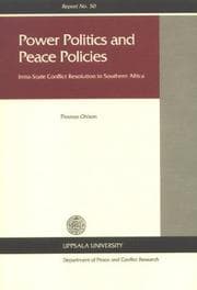 Tapa de Power politics and peace policies
