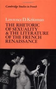 Tapa de The Rhetoric of Sexuality and the Literature of the French Renaissance