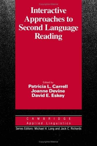 Tapa de Interactive approaches to second language reading