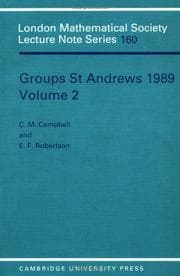 Tapa de Groups St. Andrews, 1989