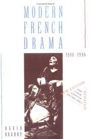 Tapa de Modern French drama, 1940-1990