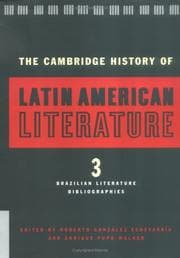Tapa de The Cambridge history of Latin American literature