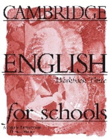 Tapa de Cambridge English for schools
