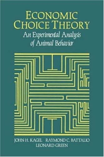 Tapa de Economic choice theory