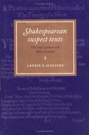 Tapa de Shakespearean Suspect Texts