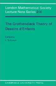 Tapa de The Grothendieck theory of dessins d'enfants