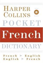Tapa de HarperCollins Pocket French Dictionary