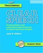 Tapa de Clear Speech Student's Book