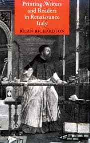 Tapa de Printing, writers, and readers in Renaissance Italy