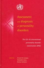 Tapa de Assessment and diagnosis of personality disorders