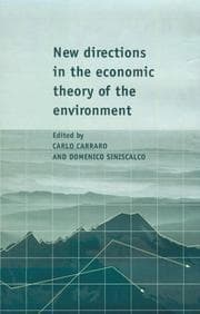 Tapa de New Directions in the Economic Theory of the Environment