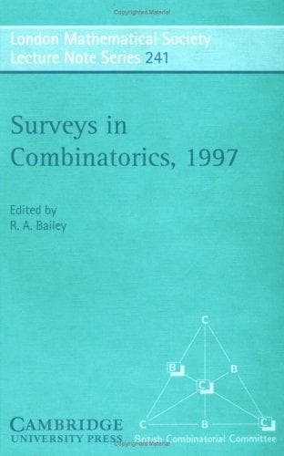 Tapa de Surveys in combinatorics, 1997