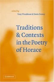 Tapa de Traditions and contexts in the poetry of Horace