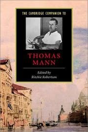Tapa de The Cambridge Companion to Thomas Mann